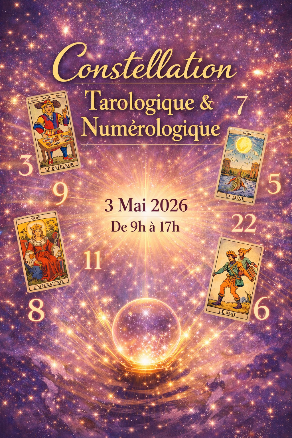 Événement tarologique et numérologique céleste